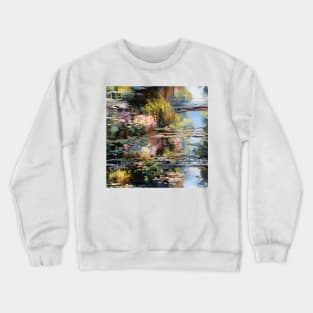 Monet Style Water Lilies 1 Crewneck Sweatshirt